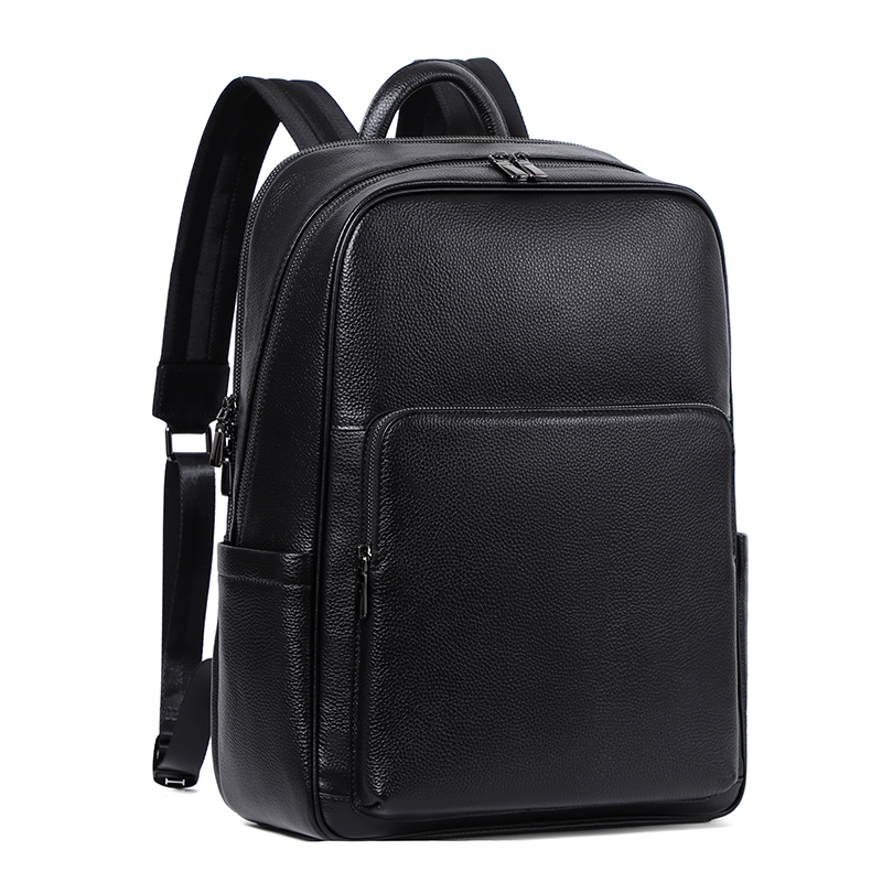 Luxury Bags That Fit Laptop - 100% Cow Genuine Leather Men Backpacks
