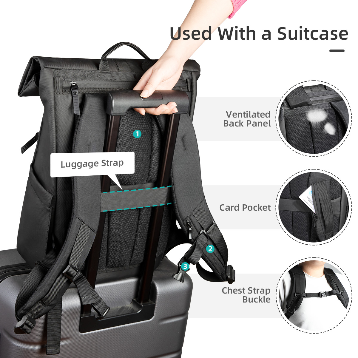Heroic Knight Luxury Rolltop B - đánh giá và giá Luxury Bags That Fit Laptop