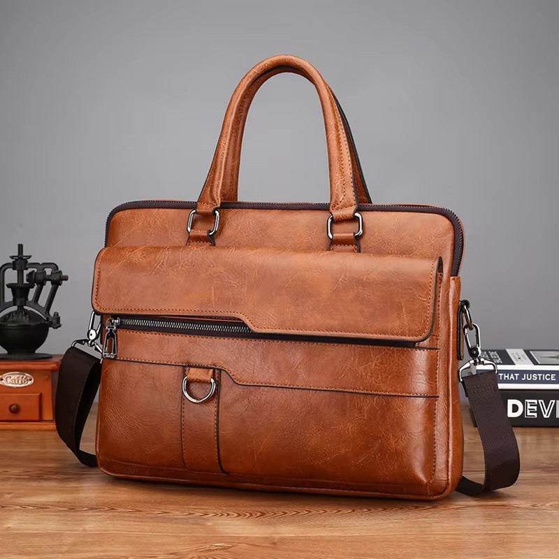 Luxury Brand Men Handbag Leath - đánh giá và giá Luxury Bags That Fit Laptop