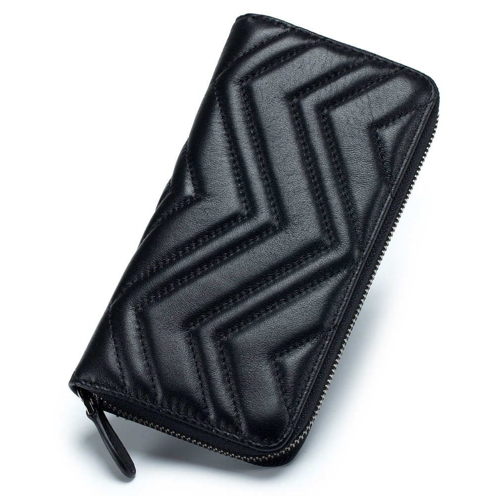 Genuine Leather Long Wallets f - đánh giá và giá Luxury Quilted Bags